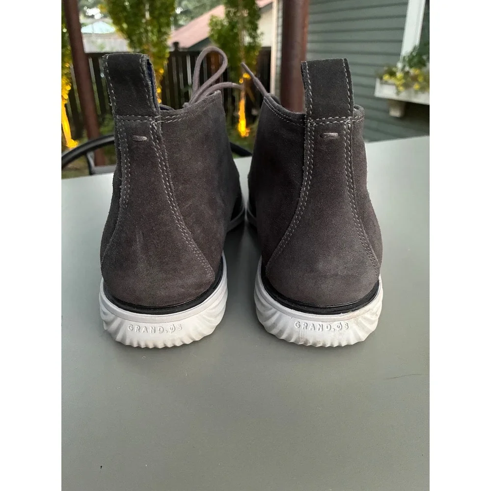 Cole Haan GrandEvolution Mens Grey Suede Chukka Boots Size 10M